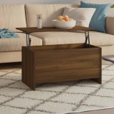 VidaXL Măsuță de cafea, stejar maro, 102x55,5x52,5 cm, lemn prelucrat