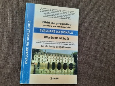 GHID DE PREGATIRE PENTRU EVALUAREA NATIONALA 2010 ED SIGMA RM3 foto
