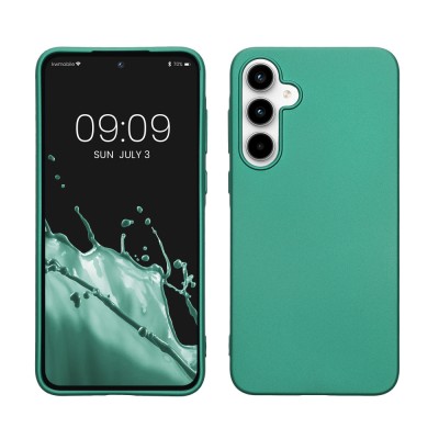 Husa Kwmobile pentru Samsung Galaxy A35, Verde, Silicon, KWM000021PC004C foto