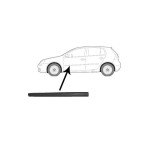 Bandou usa Vw Golf 5, (1K) 10.2003-05.2009 Usa Fata Dreapta Negru, modele cu 5 usi, 1buc.