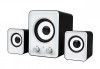 Boxe PC 2.1 USB, 11W (5W+2x3W), Subwoofer, Jack 3.5mm, AVX-ZS35B, Stereo, Bass reglabil, Albe