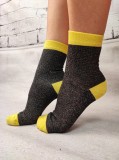 STK476-100 Sosete medii din bumbac ultrasox cu insertii stralucitoare