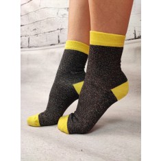 STK476-100 Sosete medii din bumbac ultrasox cu insertii stralucitoare