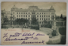 BUCURESTI , GRAND HOTEL BOULEVARD , CARTE POSTALA ILUSTRATA , CLASICA , TIPARITA LA DRESDA foto