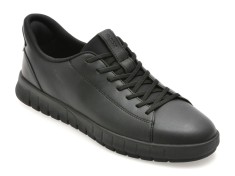 Pantofi sport GEOX negri, U56MAA, din piele ecologica
