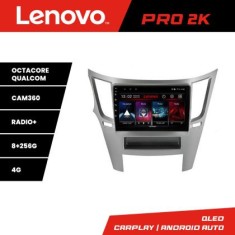 Navigatie Subru Legacy 2010-2015 Lenovo Kit-458 8 core QLED 2K 8+256 360 Android Waze USB Navigatie Internet Youtube Radio CarStore Technology