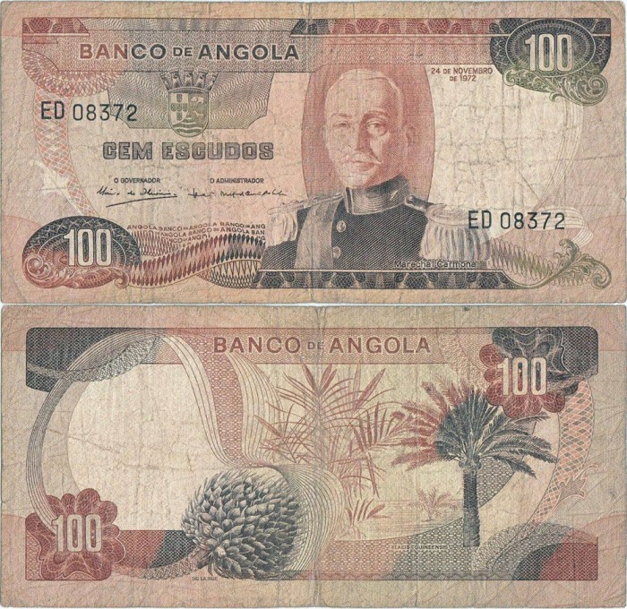 1972 ( 24 XI ) , 100 escudos ( P-101 ) - Angola