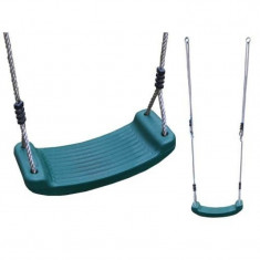 Leagan copii Swing Seat Green Dunster House, maxim 200 kg, 38 x 16 cm, inaltime reglabila, Verde