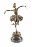 Balerina-statueta din bronz pe un soclu din marmura FA-88, Nuduri