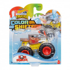 Masina de teren, Hot Wheels, Color Shifters, Bone Sharker, 1:64, HGX07