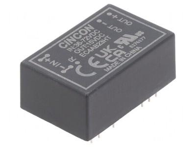 Convertor DC/DC 36-72V la 15V 400mA 6W THT foto