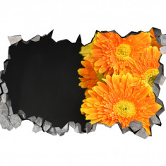 Autocolant decorativ, Gaura in perete, Arbori si flori, Multicolor, 83 cm, 547ST-3