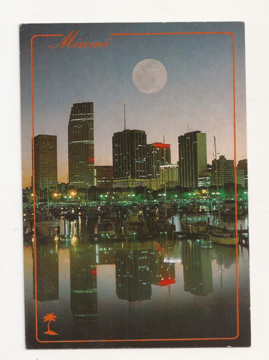 FA24-Carte Postala- SUA - Miami, circulata 1987