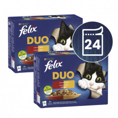 FELIX Fantastic DUO pliculețe, selecție delicioasă în gelatină 24 x 85 g