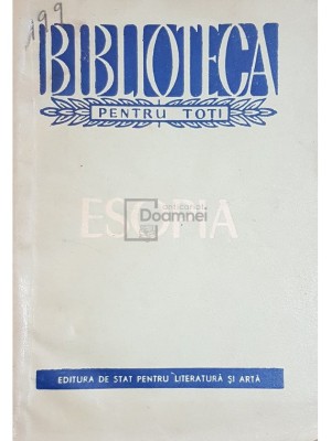 I. C. Chitimia - Esopia (Editia: 1956) foto