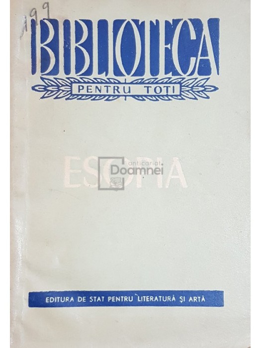 I. C. Chitimia - Esopia (Editia: 1956)