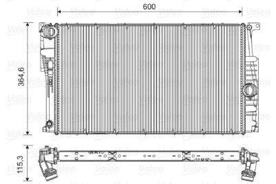 VALEO 735453 Radiator, racire motor foto
