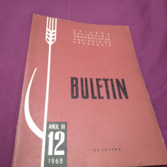 BULETIN NR.12/1968 UNIUNEA NATIONALA A COOPERATIVELOR AGRICOLE DE PRODUCTIE