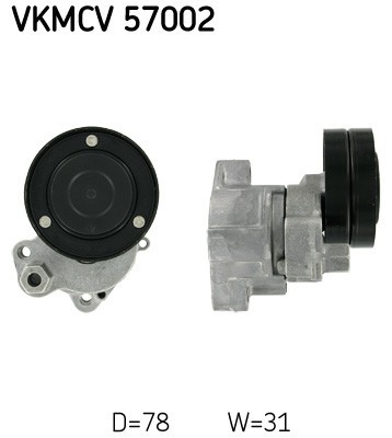 SKF VKMCV 57002 rola intinzator,curea transmisie