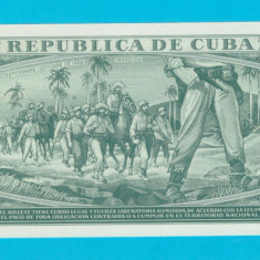 Cuba 5 Pesos 1987 'Invazia din 1958' UNC serie: YD15 790921
