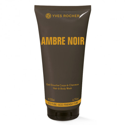Gel de duș &amp;amp; șampon parfumat Ambre Noir (Yves Rocher) foto
