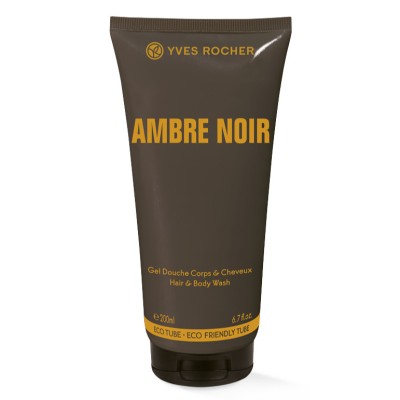 Gel de duș &amp;amp; șampon parfumat Ambre Noir (Yves Rocher) foto