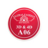 Gel UV 4D plastilina, gel plastart, Global Fashion, A06, 7g, rosu