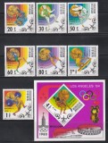 Mongolia 1980 - Medaliați cu aur la Jocurile Olimpice - Moscova, Serie + Colita, MNH, Nestampilat