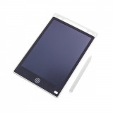 Tableta grafica LCD pentru copii, scris si desenat, 10&Prime;, 25.5 X 17.5 X 0.9 cm, Alba