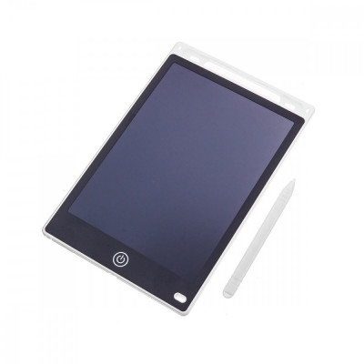 Tableta grafica LCD pentru copii, scris si desenat, 10&amp;Prime;, 25.5 X 17.5 X 0.9 cm, Alba foto