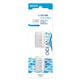 Cumpara ieftin Set 2 rezerve perii Medii 100% fibra vegetala Periuta dinti Ocean87