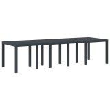 VidaXL Masă de grădină pentru dining Antracit 300 x 100 x 73 cm 3378520