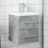 Dulap pentru chiuveta de baie, lavoar &icirc;ncorporat, gri beton GartenMobel Dekor, vidaXL