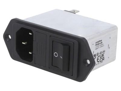 Conector AC C14 4A 250VAC foto