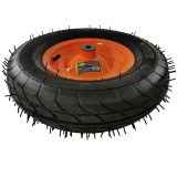 Roata cu camera pentru roaba, 15&rdquo;, ax 14mm, butuc 100mm, bucsa otel, DSH, 412035