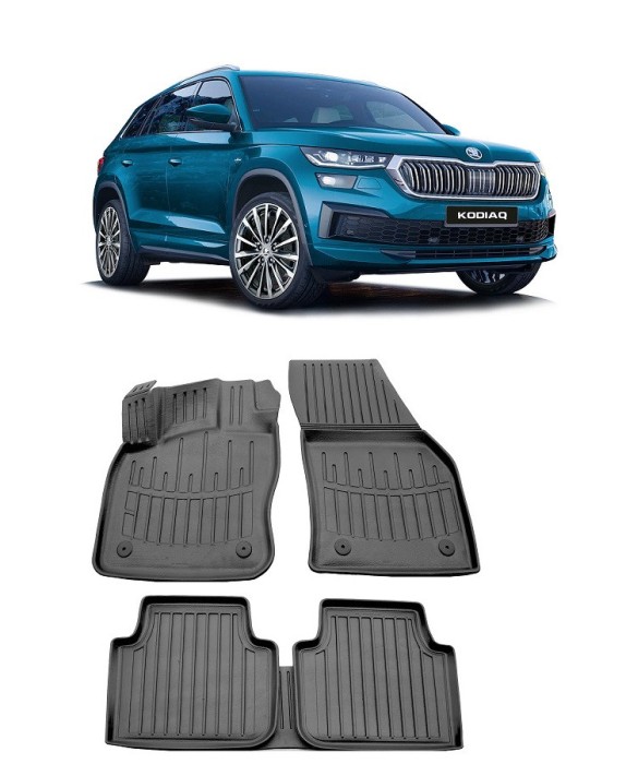 Set Covorase Auto Cauciuc dedicate Skoda Kodiaq (2016-2024)