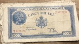 (BNK A) Romania bancnota 5000 lei 10 Octombrie 1944