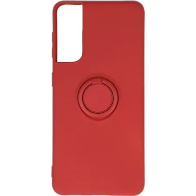 Husa Cover Silicon Finger Grip pentru Samsung S22 Plus Rosu foto