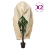 Gossi huse de plante din fleece cu fermoar 2 buc. 70 g/m2 3,14x2,5 m