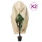 Gossi huse de plante din fleece cu fermoar 2 buc. 70 g/m2 3,14x2,5 m