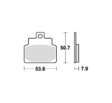 Placute Frana Fata MCB709EC - MX_NEW 7872690MA Moto