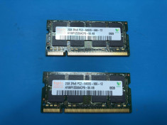 Memorii laptop DDR2 4Gb 2x 2Gb 800Mhz PC2-6400S HYNIX foto