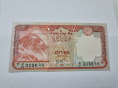 bancnota nepal 20 r 2010 foto