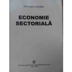 Economie Sectoriala - Gheorghe Lamatic ,522505