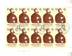 M2 ZC 2 - Colita foarte veche - Germania Democrata - DDR - Martin Luther - bloc