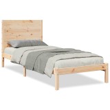 Cumpara ieftin Cadru de pat foarte lung fara saltea, 90x210 cm, lemn masiv