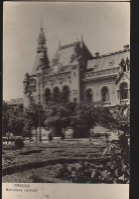 CPIB 21070 CARTE POSTALA - ORADEA. BIBLIOTECA CENTRALA, RPR foto