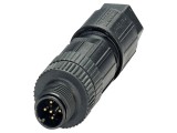 Conector M12 mufă, 5 pini, drept, IP65, 4A, cod A