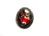 brose sticla cu margarete rosii si albe 35249