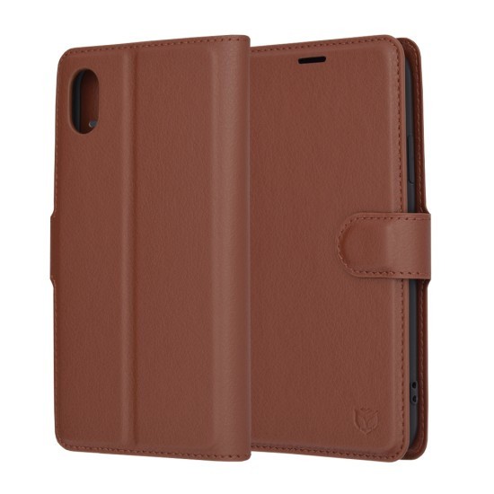 Husa pentru iPhone XR - Techsuit Leather Folio - Brown